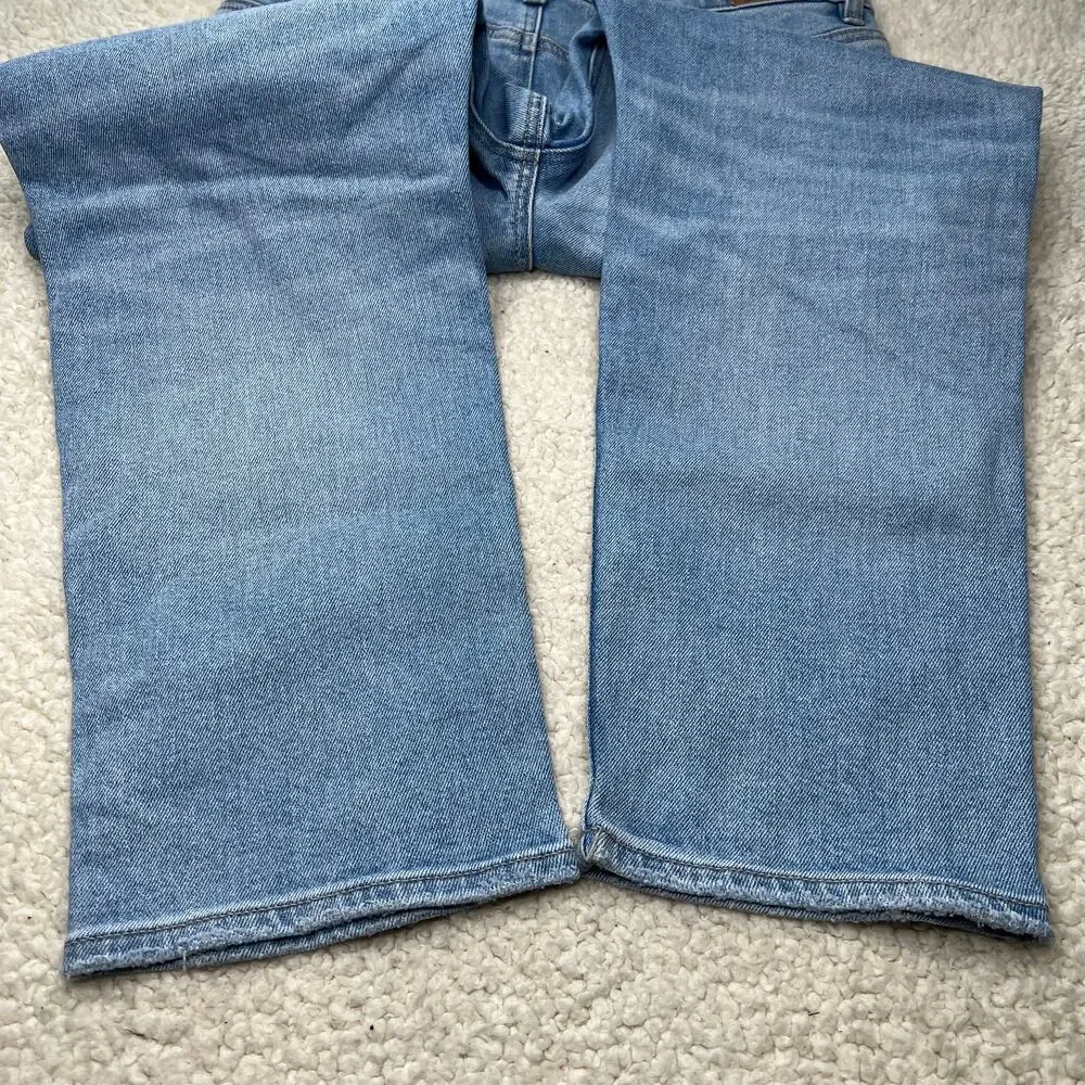 American Eagle Stretch Light Wash Distressed Jeans 8 Short - Picture 7 of 7